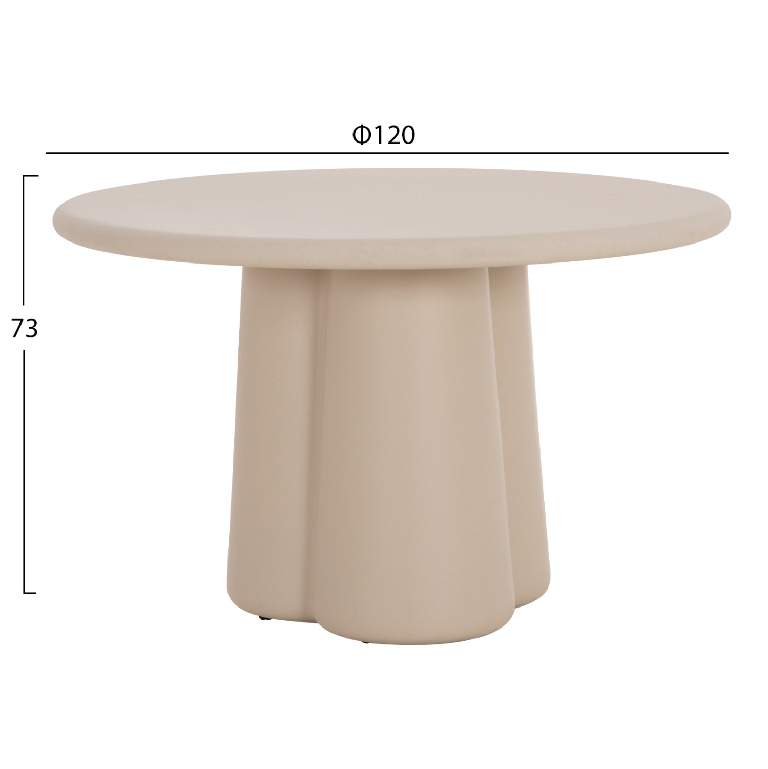 Masa QUADRIFOGLIO Ø 120CM
