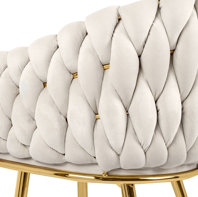 Scaun TRESE BEIGE/GOLD