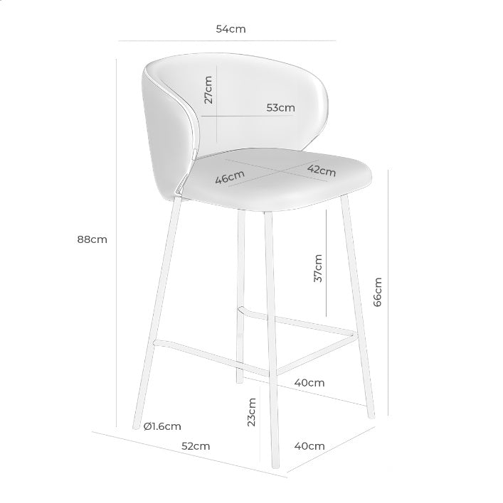 Scaun de bar TULVA H66 CM