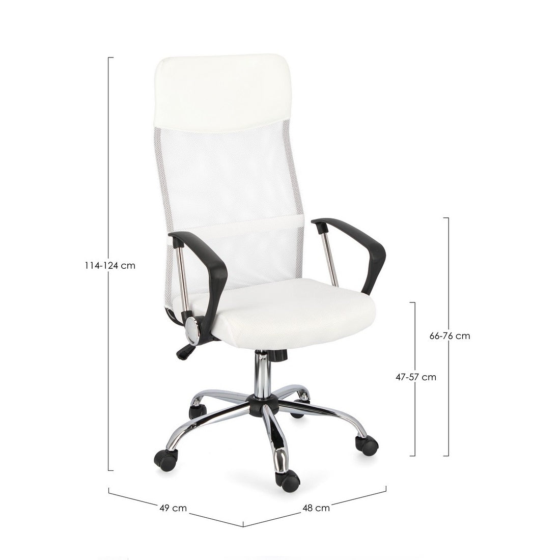 Scaun de birou TUNIS WHITE