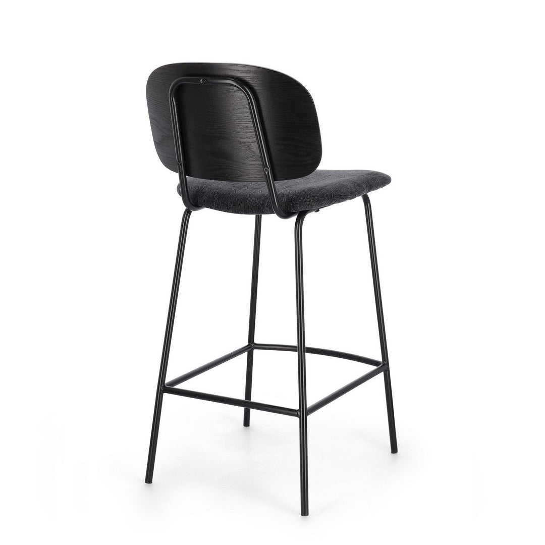 Scaun de bar VALDERO BLACK H67 CM