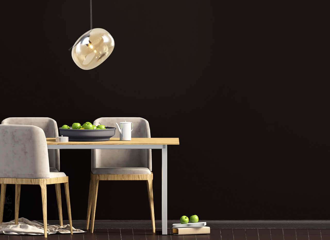 Lampa suspendata VESTA SP1 ambra/negru