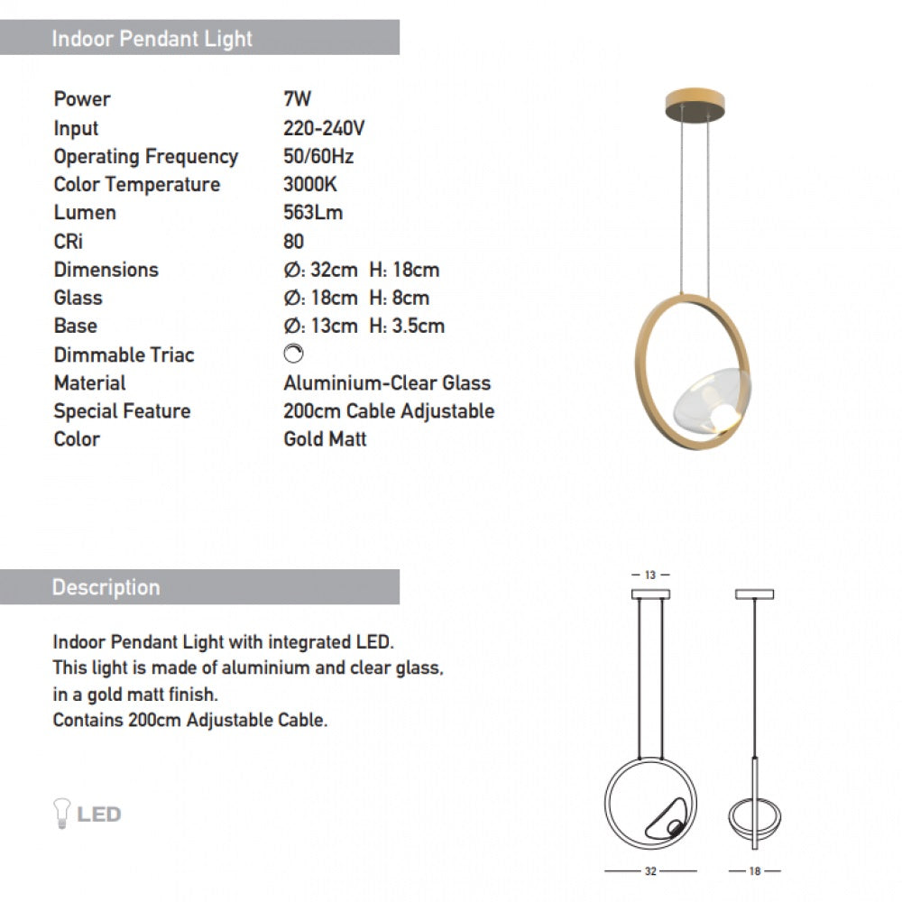 Lampa suspendata dimabila VIOLIN