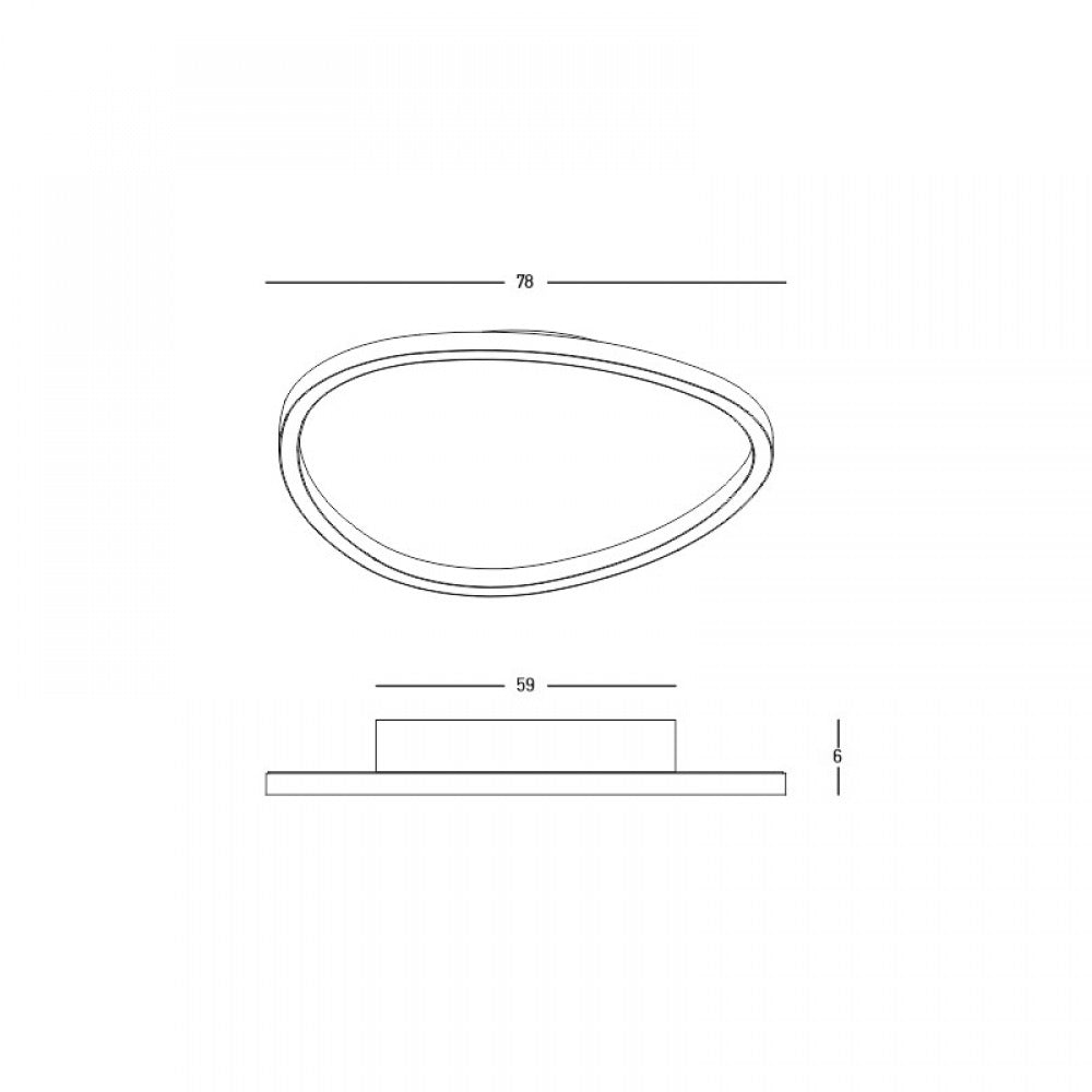 Plafoniera dimabila VIVALSO 58W