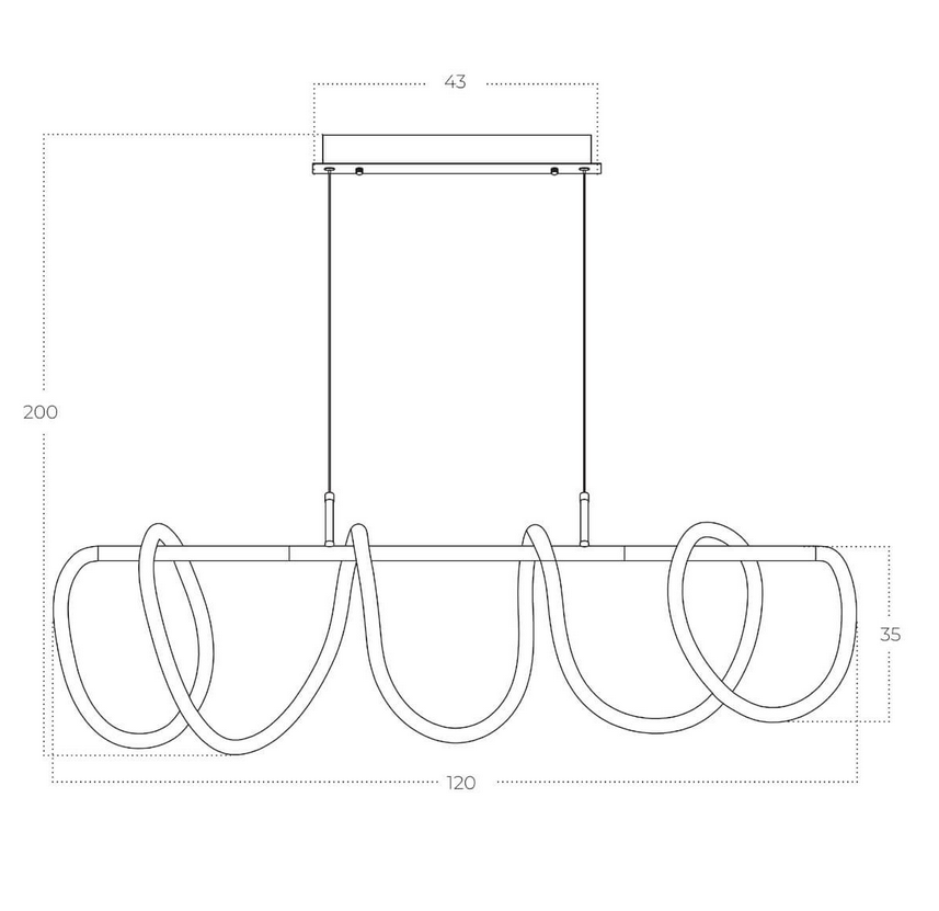 Lampa suspendata ZIGZAG