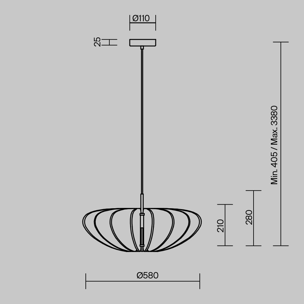 Lampa suspendata ANFORA BIG